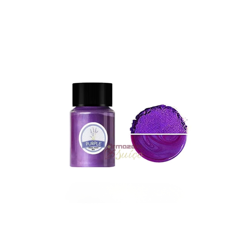 Foto Mica Perolada Purple - Roxa - Pigmento para Saboaria - Cosméticos - Artesanato - 10 Gr