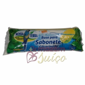 Foto Base de Sabonete Glicerinada Nossa Terra - Transparente - 1 Kg - Cx 20 Und.