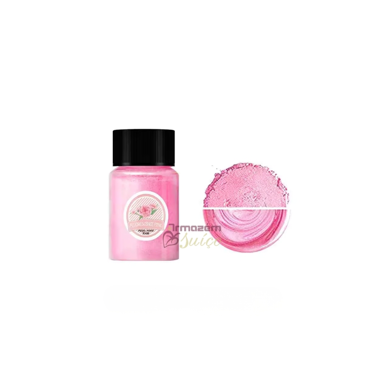 Foto Mica Perolada Pink - Fluorescence Pink - Pigmento para Saboaria - Cosméticos - Artesanato - 10 Gr
