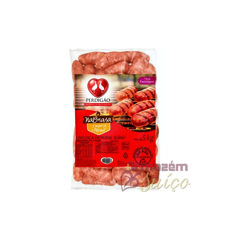 Foto Linguiça de Pernil Congelada Nabrasa Perdigão - 5 KG