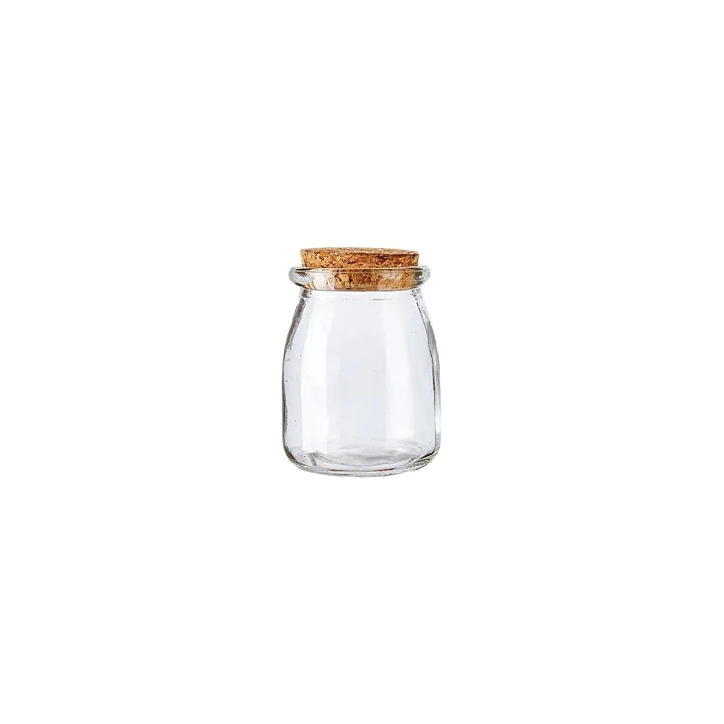 Foto Pote De Vidro Tampa Rolha Cortiça - 110ml