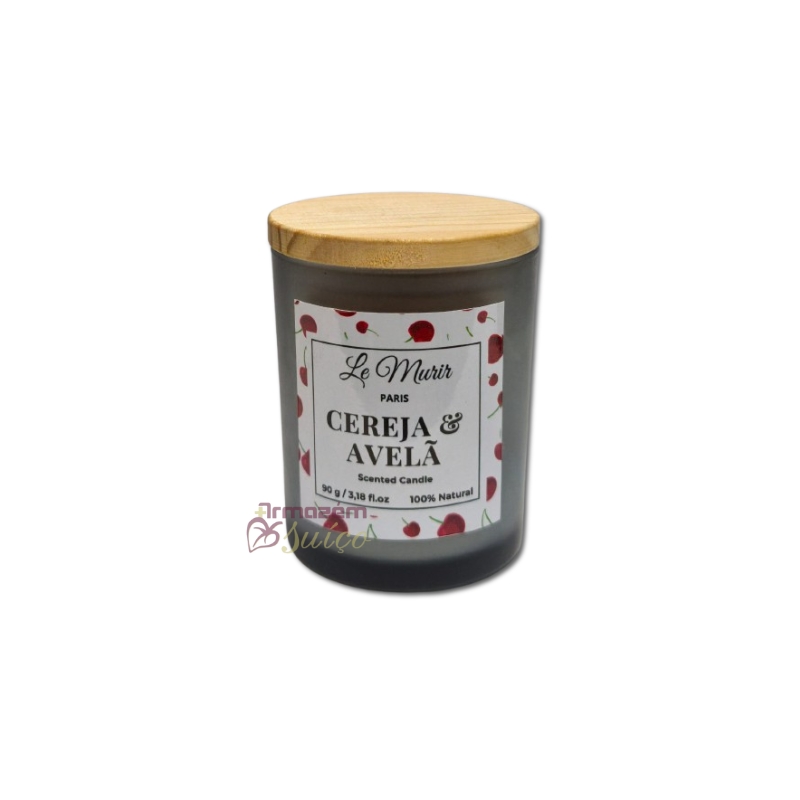 Foto Vela Aromática Cereja e Avelã - Le Murir - 90 Gr