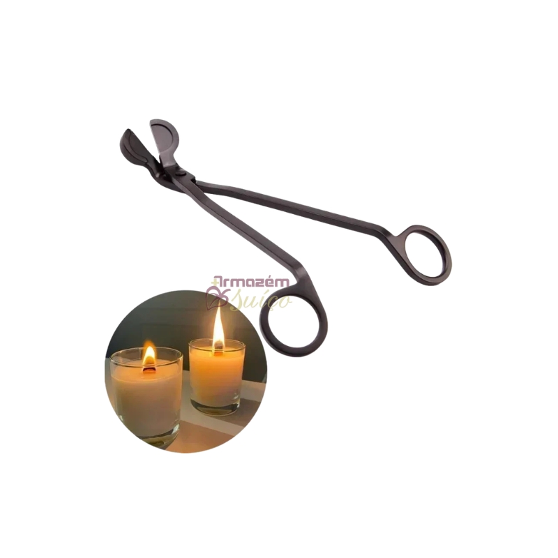Foto Tesoura Aparadora de Pavio de Vela - Cor Preto