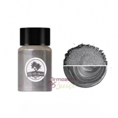 Foto Mica Perolada Silver Gray - Cinza Prateado - Pigmento para Saboaria - Cosméticos - Artesanato - 10 Gr