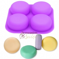 Foto Molde de Silicone Redondo Tipo Nat. com 6 Cav.