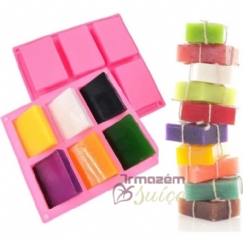 Foto Molde de silicone Retangular 6 cav.