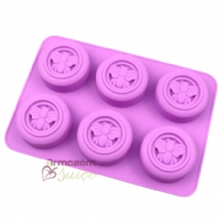 Foto Molde de Silicone Abelha Redondo 6 Cav.